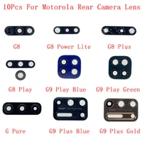 10pcs rear back camera glass lens for motorola moto g8 g8 power lite g8 plus g6 g7 g9 play g pure g9 plus camera glass lens