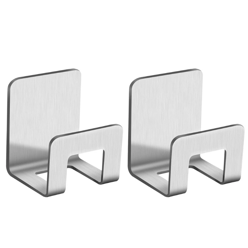 

2Pcs Multifunctional Storage Hooks Sponge Holder Kitchen Drain Rack Wall Mounted Cutting Board Organizer Easy to Install