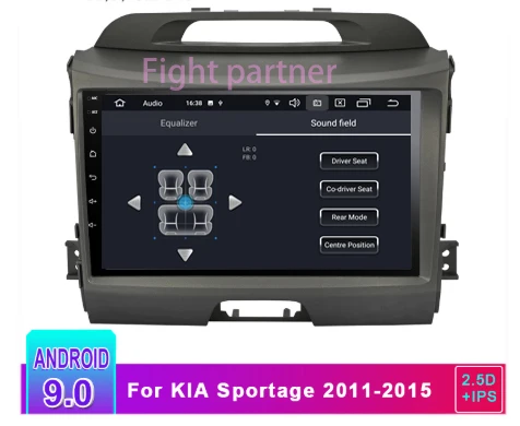 2.5D + ips Android 9 0 автомобильный Радио мультимедийный плеер gps навигатор для KIA Sportage