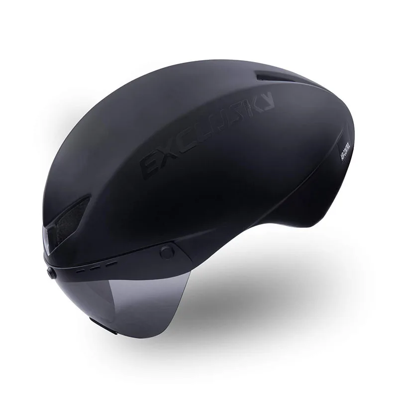 EXCLUSKY TT времени велосипедный шлем с очками объектив красный обучение велосипед