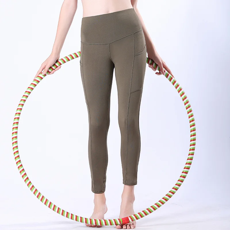 Эластичные Обтягивающие штаны для занятий фитнесом и йогой Женские Бесшовные