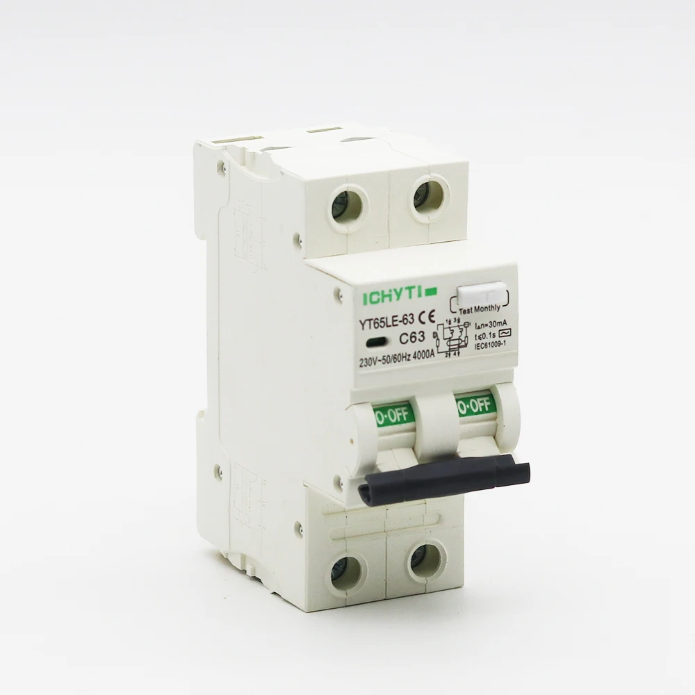 

Type A Electromagnetic RCCB Class B 2P 63A Residual Current Circuit Breaker 2P AC RCBO Air Switch leakage protector
