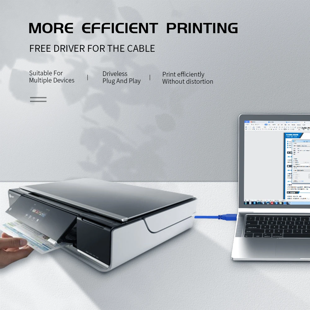 Кабель USB 3.0 0 8 м 1 2 м для синхронизации данных подключения принтера HP IOGear Lexmark Samsung