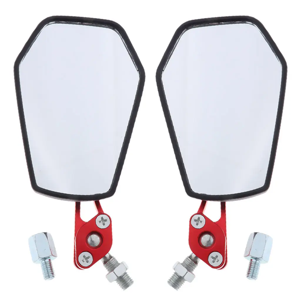 

1 пара, металлические универсальные боковые выпуклые зеркала заднего вида для мотоцикла