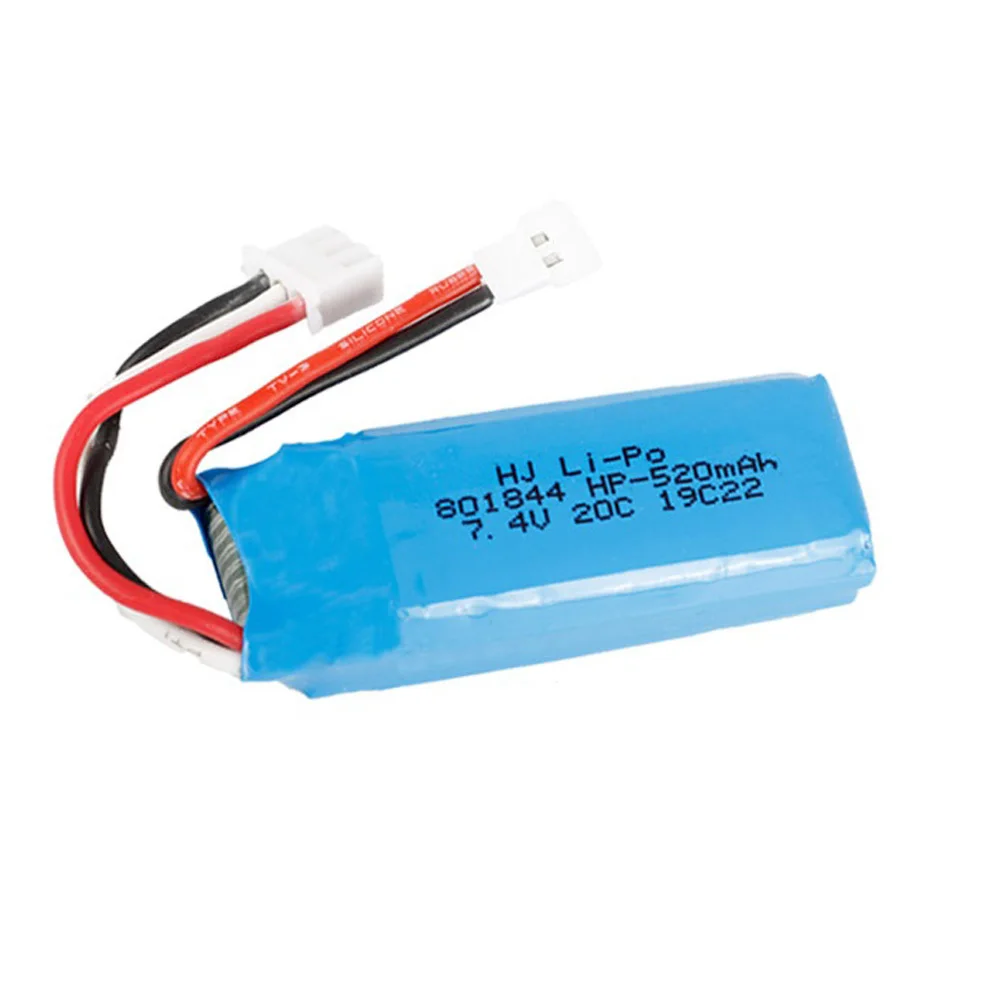 7 4 V 2S 520mAh 801844 Lipo аккумулятор для WLtoys K969 K989 K999 P929 P939 A202 A212 A222 A232 A242 A252 Аккумулятор