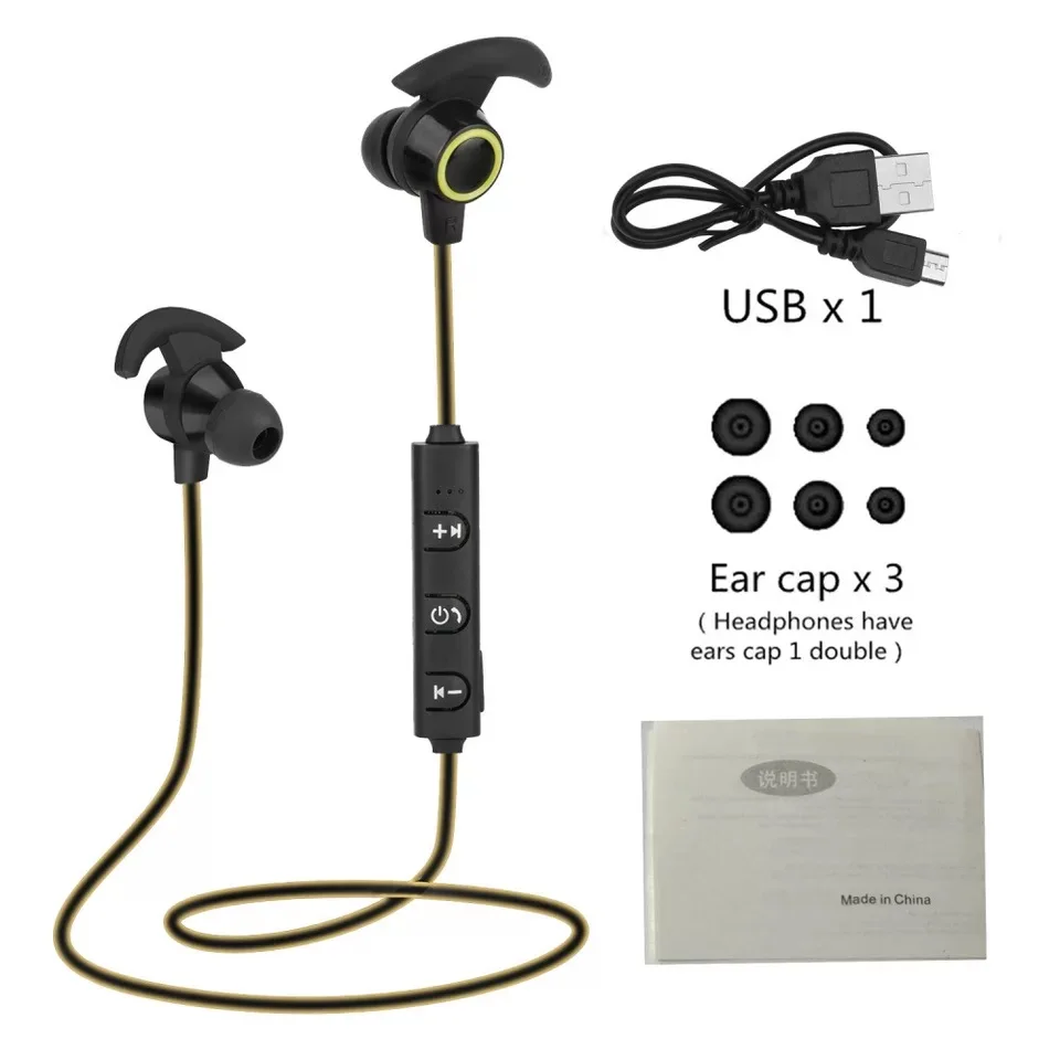 Мини гарнитура с шумоподавлением беспроводная bluetooth Спортивная двойным