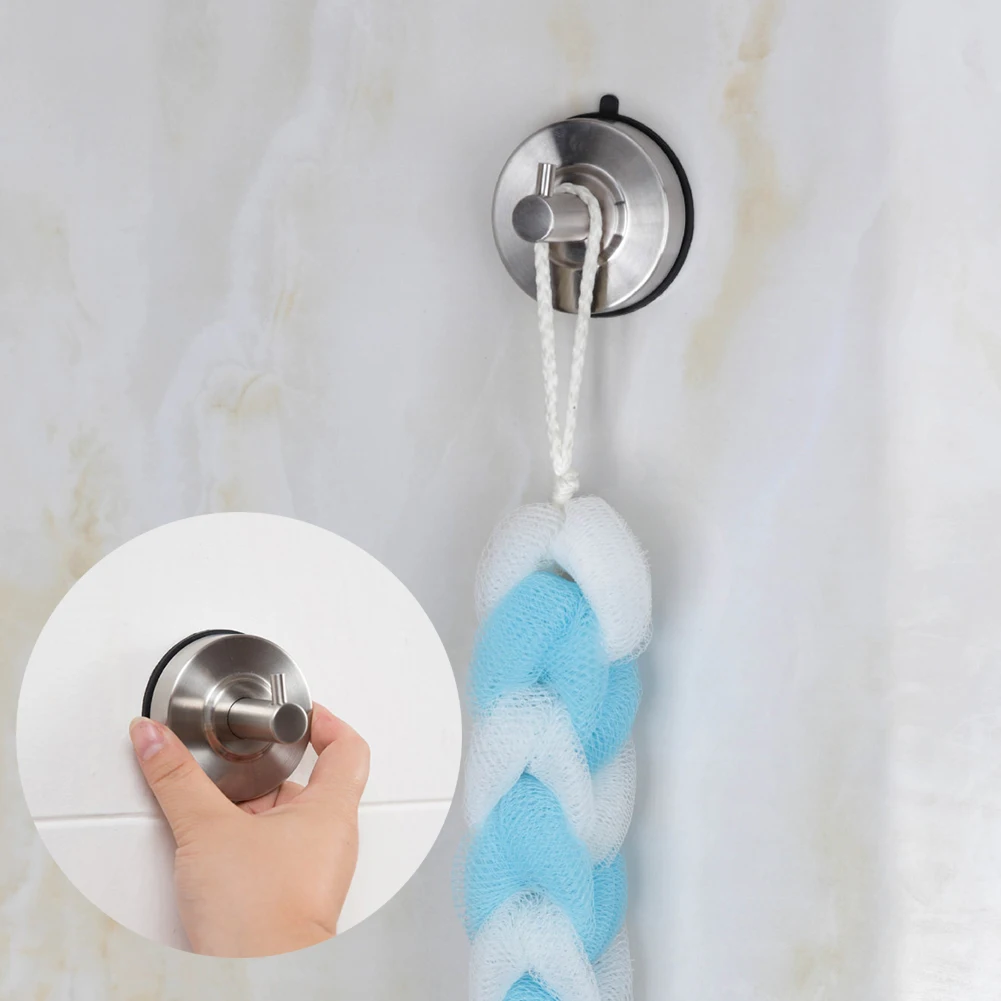 Бесшовный настенный крючок на присоске из нержавеющей стали|Крючки и