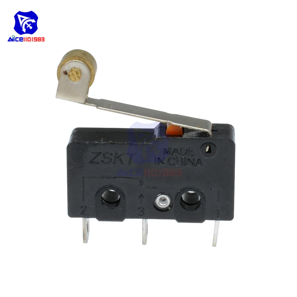 10 шт./Лот магнитный выключатель 5 А 250 В микропереключатель круглая ручка 3