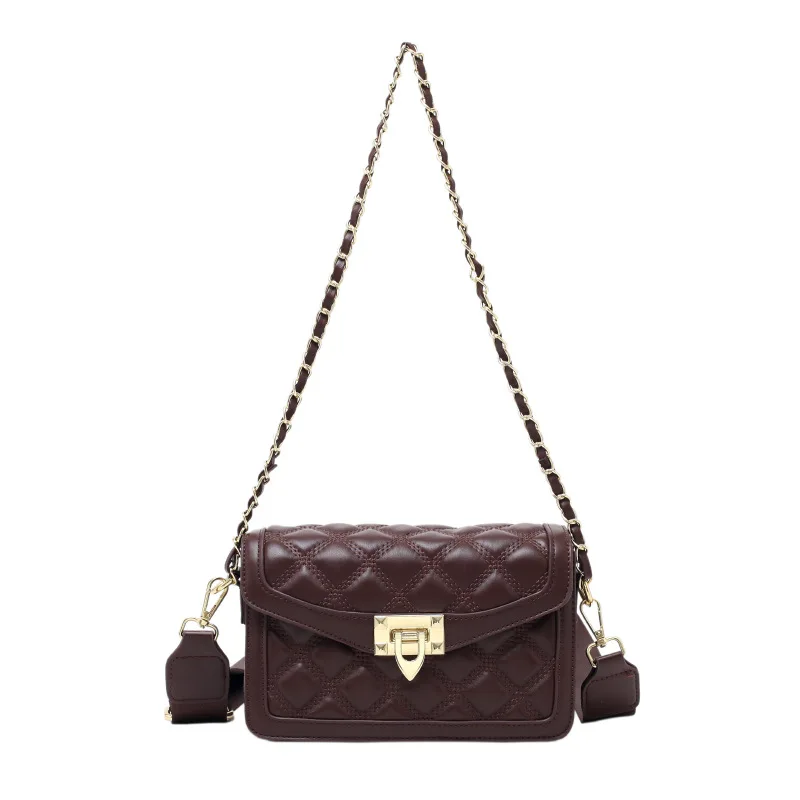 

ZA Rivet Chain Brand Designer PU Leather Crossbody Bags For Women 2021 Simple Fashion Shoulder Bag Lady Luxury Small Handbags