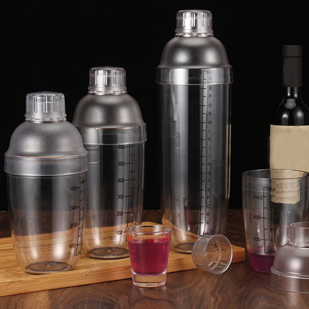 Бутылка для коктейлей домашний напитков со шкалой миксер вина из смолы