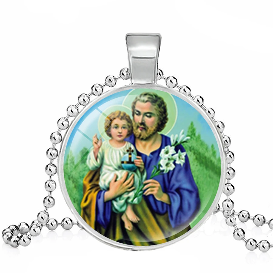 Ожерелье Девы Марии матери ребенка Иисус Христос христианский кулон ожерелье