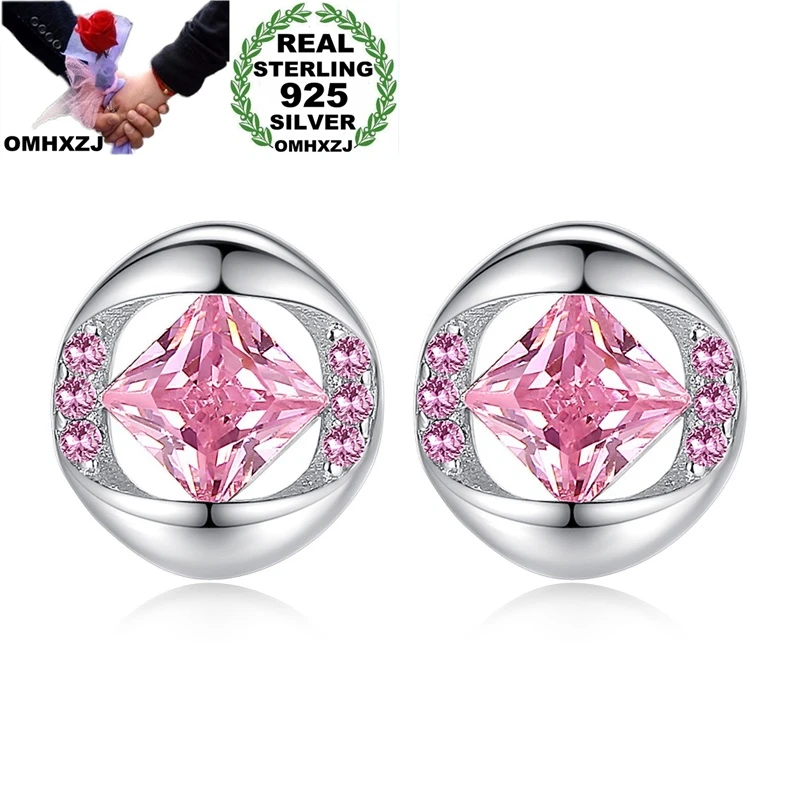 

Женские серьги-гвоздики из серебра 925 пробы с цирконом