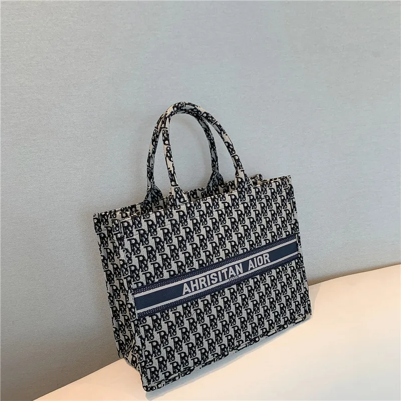 

Star With Female Bag 2021 Han Edition Of The New Embroidery Tote Bags Laptop Bag Large Capacity Female Bag Leisure Boom