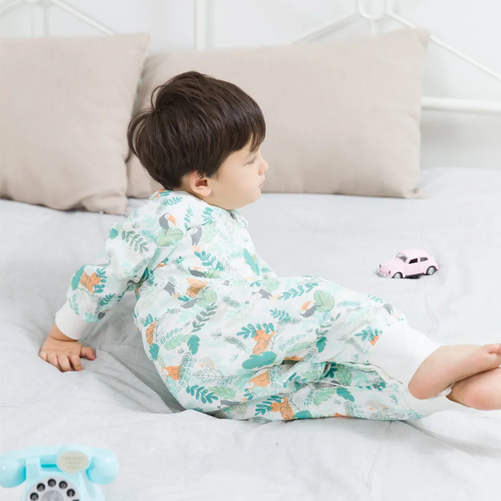 Спальный мешок для малышей на весну и осень детский комбинезон спальный из