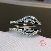 silver color personality design rings luxury female shine micro pave crystal lips rings women fashion jewelry anniversary gifts
