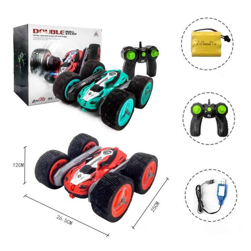 1:12 RC автомобиль 2 4G 4WD трюк Дрифт деформация багги 360 градусов рулон робот игрушка