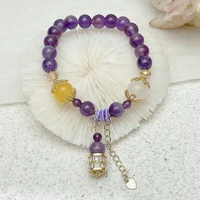 2021 new micro inlaid small waist bracelets for women amethyst bracelet girlfriends crystal jewelry gift accessories for women