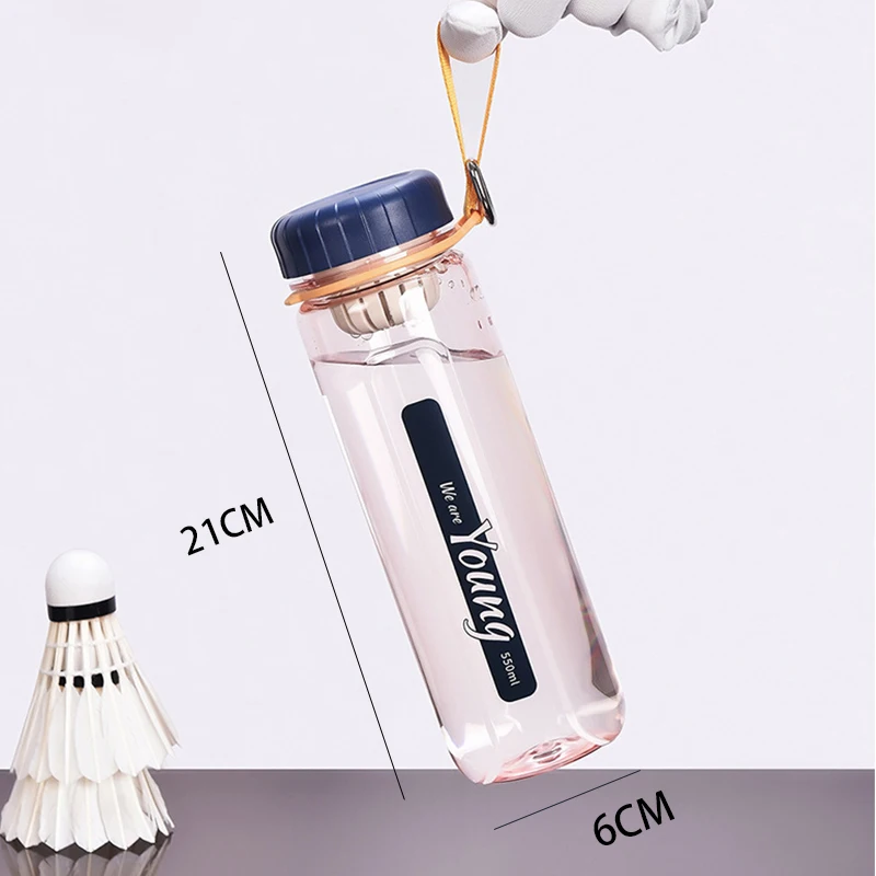 

Water bottle outdoor sports running large capacity portable plastic creative simple tea water separation youth fashion cup