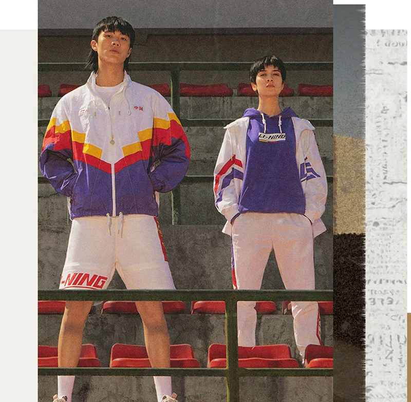 Li-Ning спортивные штаны, мужские трендовые удобные обычные подходят нейлон на водонепроницаемой смарт-Ретро подкладке спортивные брюки AYKP249 MKY524