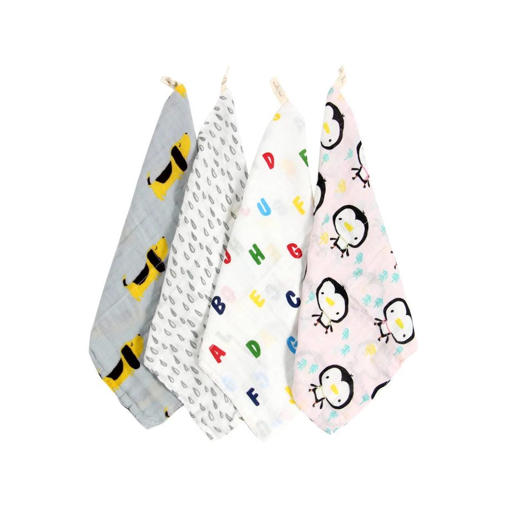 

3Pcs/Lot Baby Burp Cloths Unisex Babies Cotton Bibs Soft Absorbent Infant Bandana Bib for Drooling and Teething