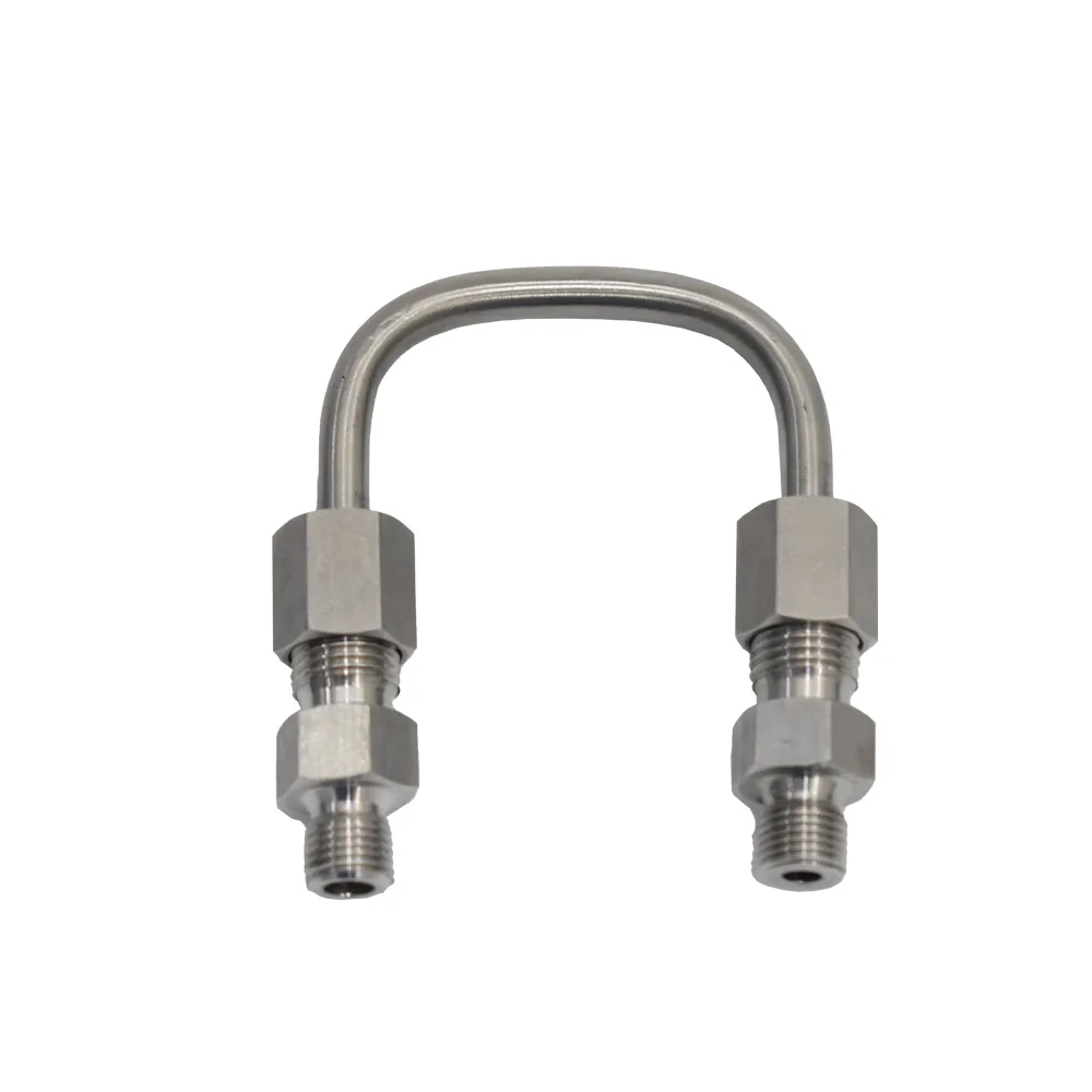 Труба с U-образным зажимом TUXING из меди и нержавеющей стали для PCP-фильтрации в два этапа и сепаратора масло-воды M10*1.