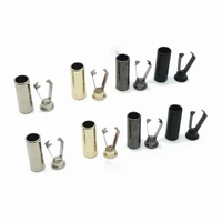 50 pcslot zine alloy bell buckle stopper cord ends lock cap rope hanging buckle for bag shoes garment stopper cord accessories