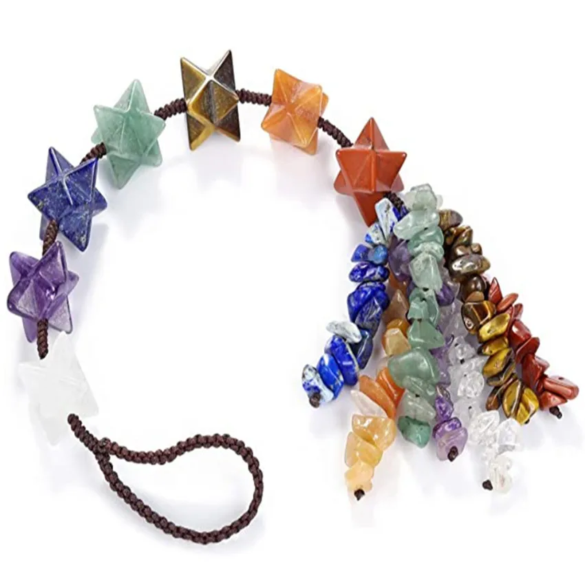 Уникальный Плетеный слой ручной работы FYJS Merkaba Счастливая звезда много цветов