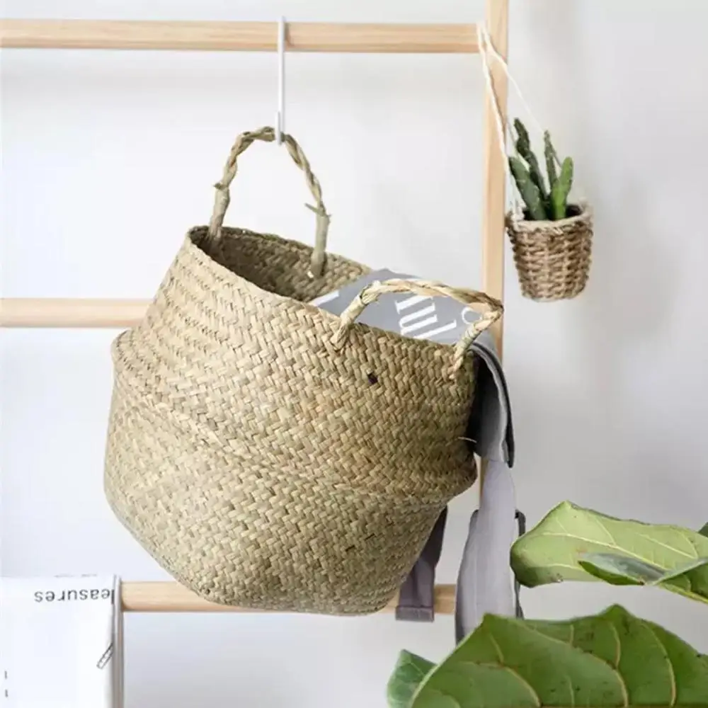 Складная корзина для хранения из морских водорослей цветочный горшок растений