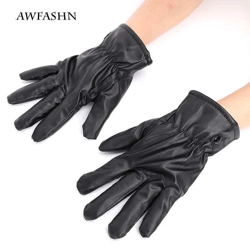 Новинка 2019 зимние женские кожаные перчатки с сенсорным экраном модные