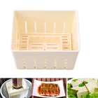 Форма для тофу сделай сам, пластиковая пресс-форма для тофу, форма для приготовления домашней соевой туши с сырной тканью, набор кухонных принадлежностей для готовки