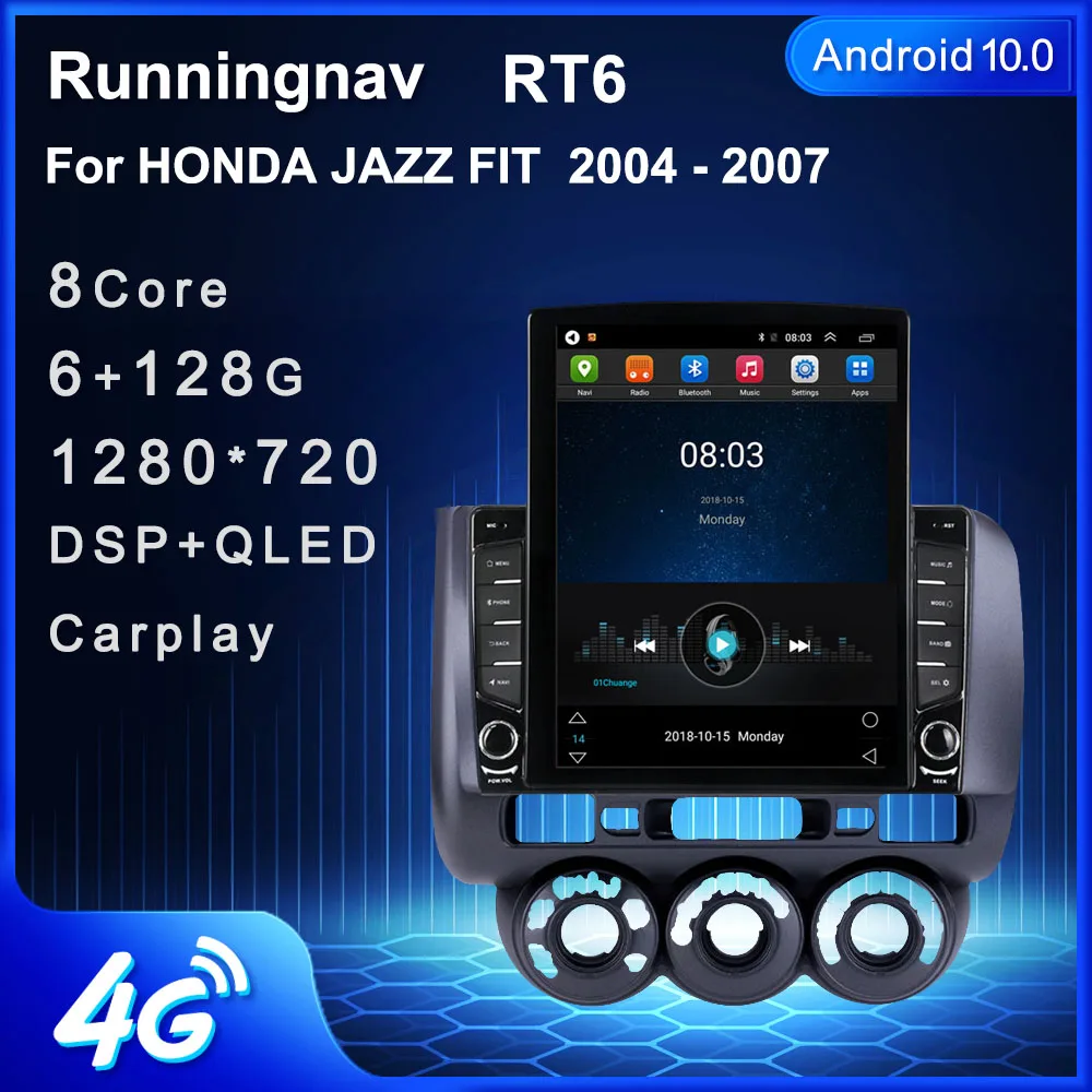 Автомагнитола для HONDA JAZZ радиоприемник с экраном 9 7 дюймов под управлением Android 10 1