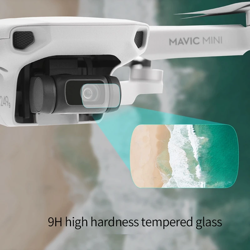 4 шт. Защитная пленка для объектива камеры DJI Mavic Mini 9H Закаленное стекло защита от