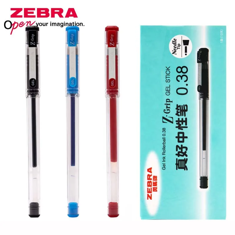 

1pcs Japan ZEBRA JJS1 Pen Z-GRIP Series Needle Really Good Gel Pen 0.38mm Finance Student with Pen Writing Comfort