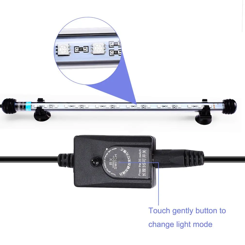 Светодиодный аквариумный аквариум лампа погружной с пультом дистанционного