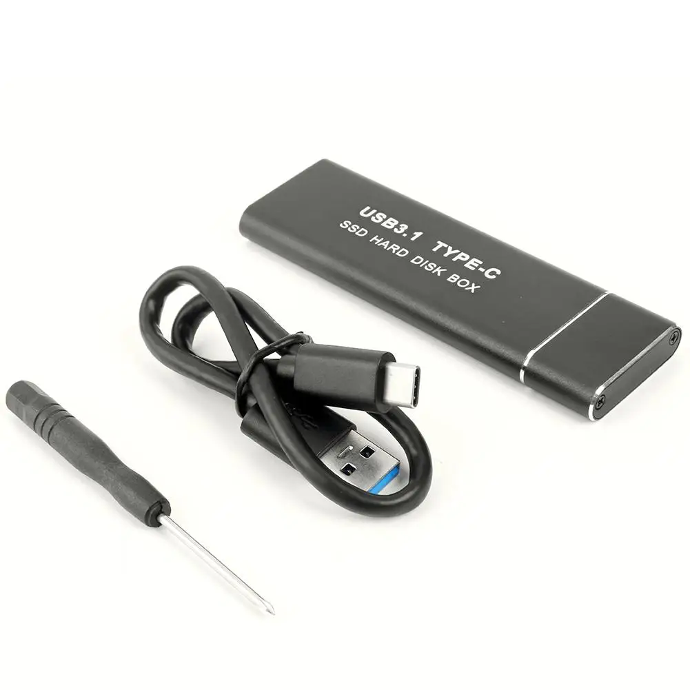 Футляр для внешнего жесткого диска (SSD) USB3.1 Тип C M.2 адаптер NGFF корпус Операционная