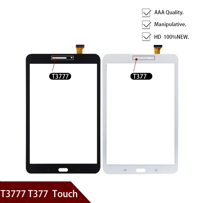 

100% New 8'' inch For Samsung Galaxy Tab E 8.0 T3777 T377 Touch screen panel Digitizer Sensor Front Glass lens