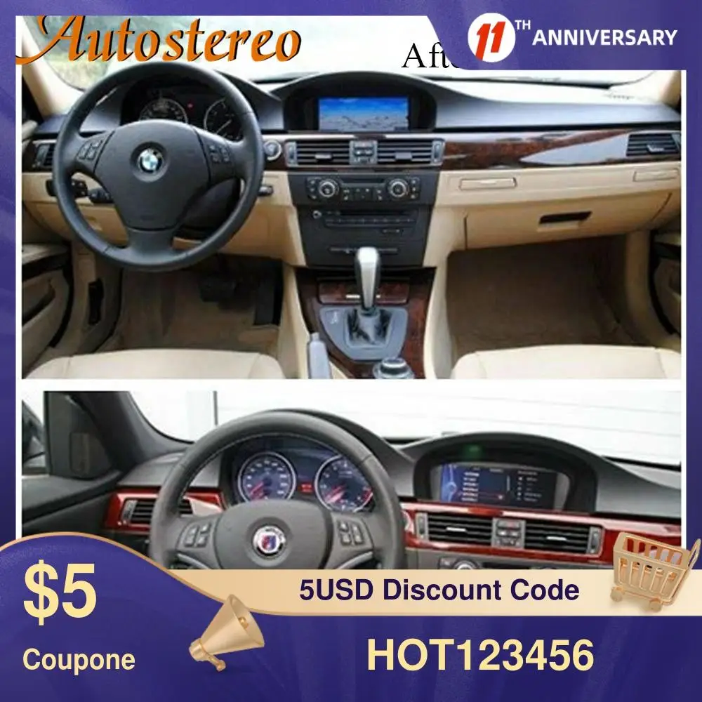 구매 무선 카플레이, BMW E90 E91 용, 안드로이드 9.0 시스템, BMW 시리즈 3/5 용 카 멀티미디어 플레이어, 헤드 유닛, 오토 라디오, GPS 내비게이션