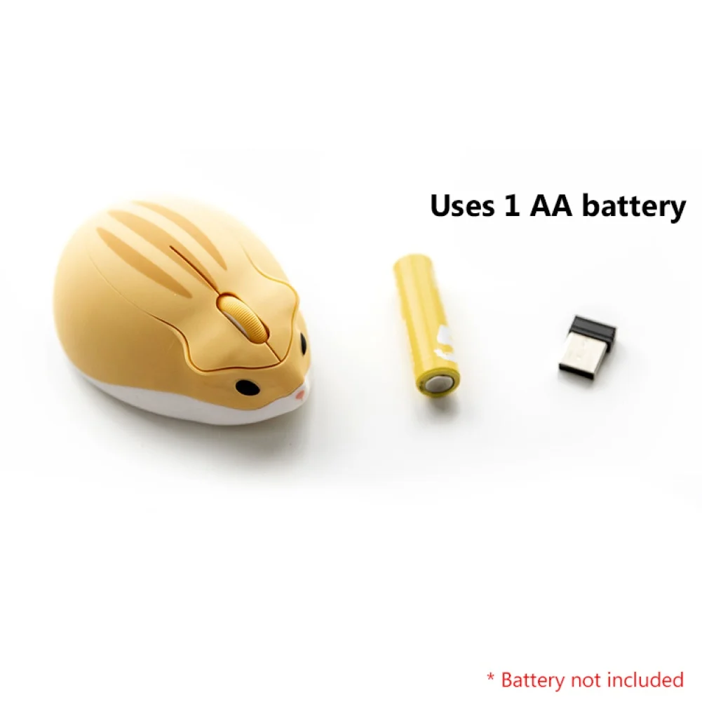 Cute Cartoon Pink Wireless Mouse USB Optical Computer Mini 1200DPI Hamster Design Small Hand Mice For Girl Laptop | Компьютеры и офис