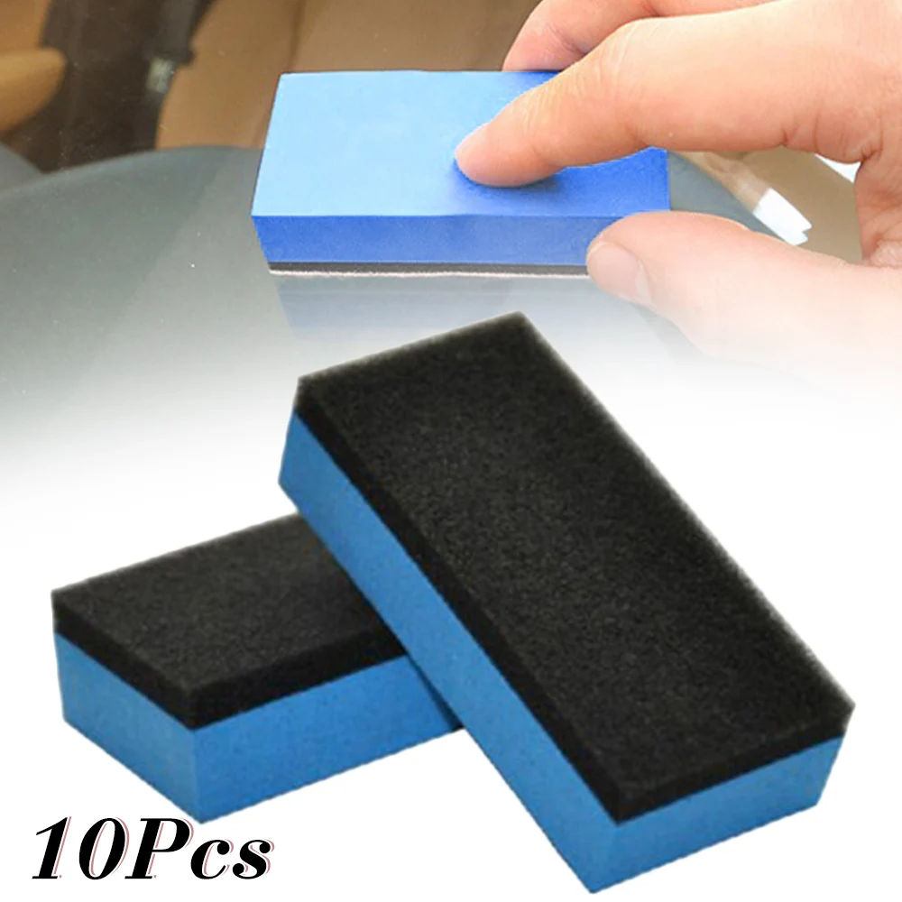 

10pcs Car Ceramic Coating Sponge Glass Nano Wax Applicator Polish Pads Cleaning Made Of Premium Material For Durable