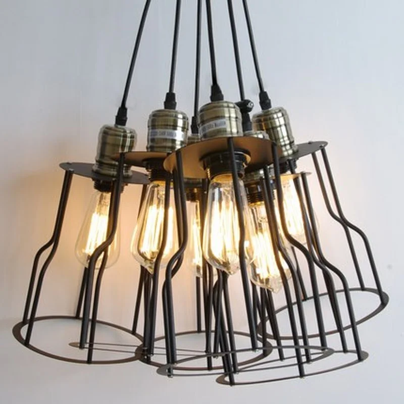 Регулируемые дизайнерские потолочные лампы Эдисона сделай сам в стиле лофт