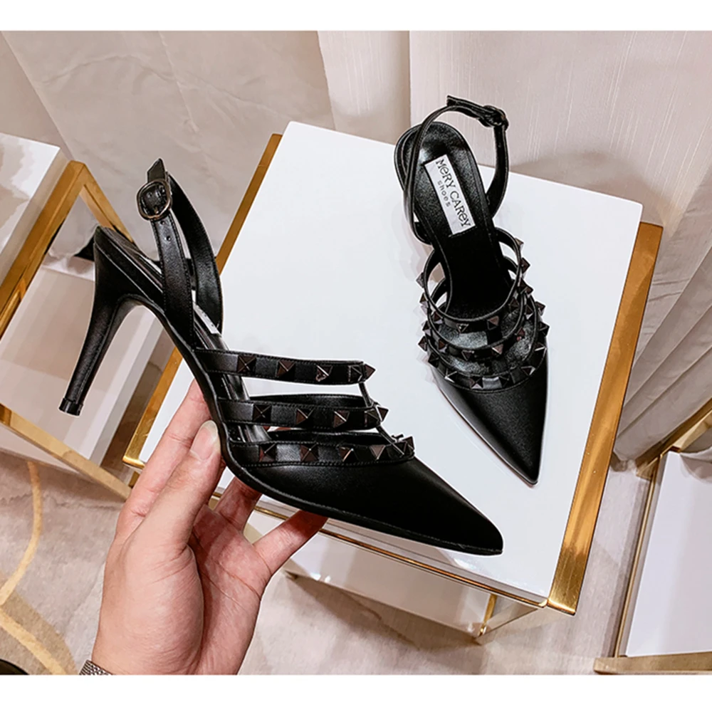 Сандалии Junetxin женские с закрытым носком дизайнерские босоножки из натуральной