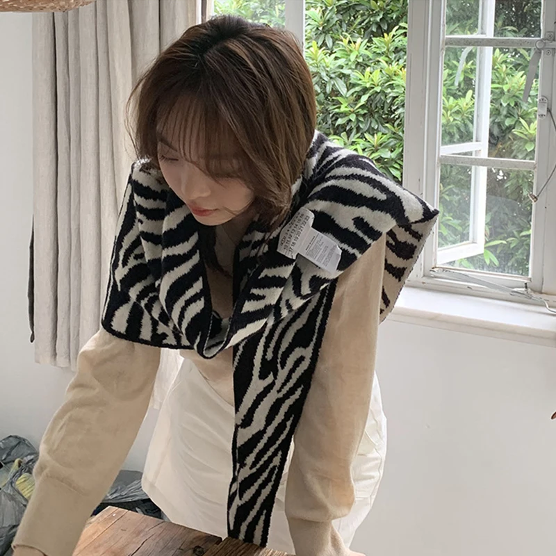 

Female Fake Collars for Women Knitted Sunscreen Shawl Summer Air Conditioning False Collar Detachable Neck Guard Scarf