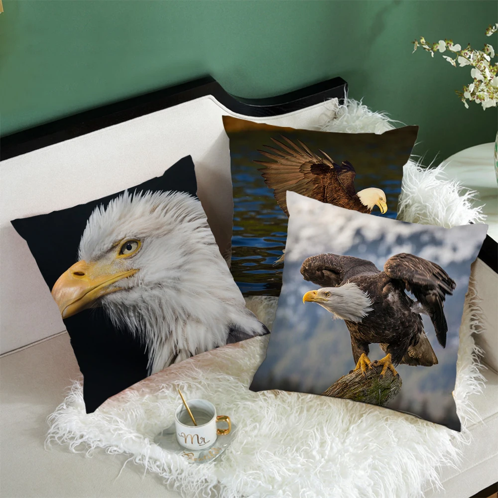 Fuwatacchi Ocean чехол для подушек с изображением птиц лысая подушка орлом автомобиля