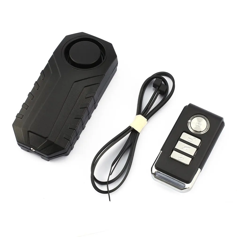 

113dB Loud Wireless Bicycle Anti-theft Alarm Waterproof Door/ Window Vibration Alarm Intelligent Remote Control Alarm Sensor