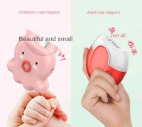 1pcs new newborn safety electric nail clippers adult nail care baby childrens cute cartoon comfortable automatic trimmer lb417