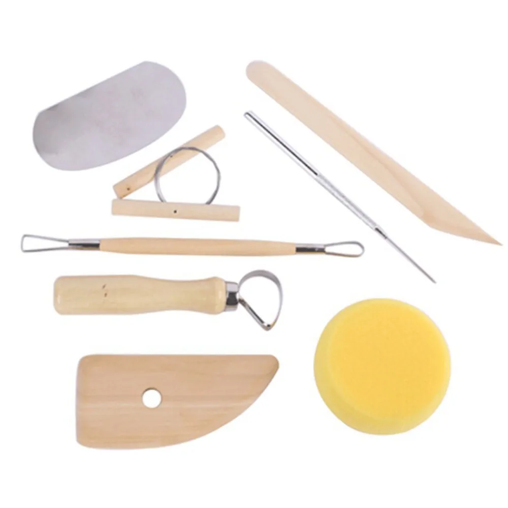

8pcs Useful Wood Pottery Clay Pottery Casting Tools For Children Sculpture Terracotta Tools L*5