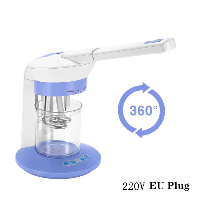 Серебристый Pro 2In1 Facial Thermal Steamer Salon Spa Mask Ozone Aroma Steaming Ion Sprayer Acne Removal Mist Spray Skin Care Beauty Machine - Цвет: Серебристый