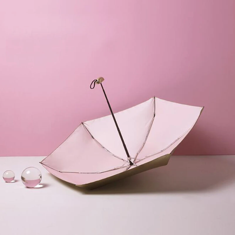 Легкий модный Зонт от дождя женский подарок карманный мини-зонтик для девушек