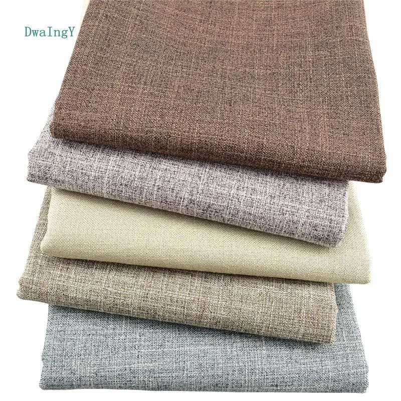 DwaIngY однотонная серия хлопчатобумажная льняная ткань для рукоделия шитья