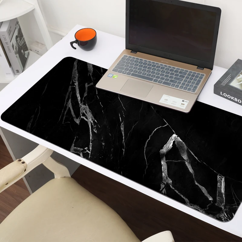 

Marble Large Gaming Mouse Pad Natural Rubber Locking Edge Mousepad Keyboard Desk Anti-slip Mouse Mat for CS GO LOL Dota Mousepad